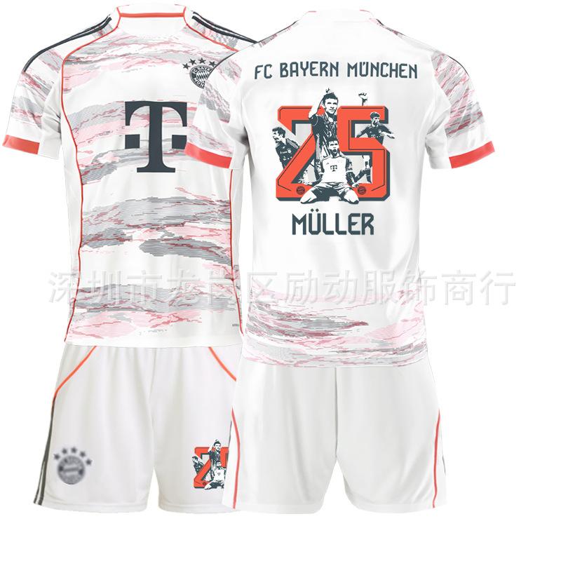 2526 jersey football jersey No. 25 Farewell 6 Kimmich 9 Kane sports Bayern away Muller commemorative edition set #16