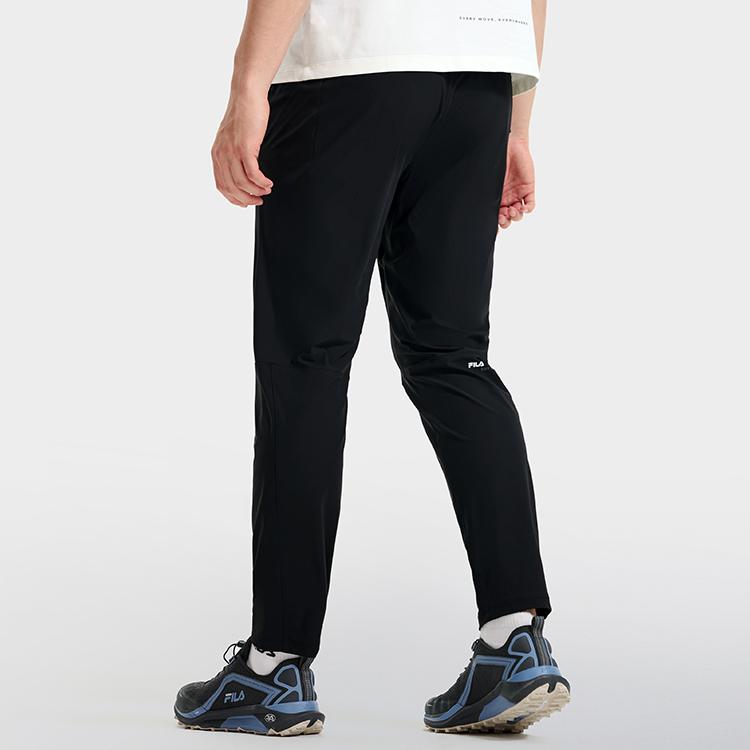 FILA Logo Print Fitness Pants Men pants Black A11M317602F-BK