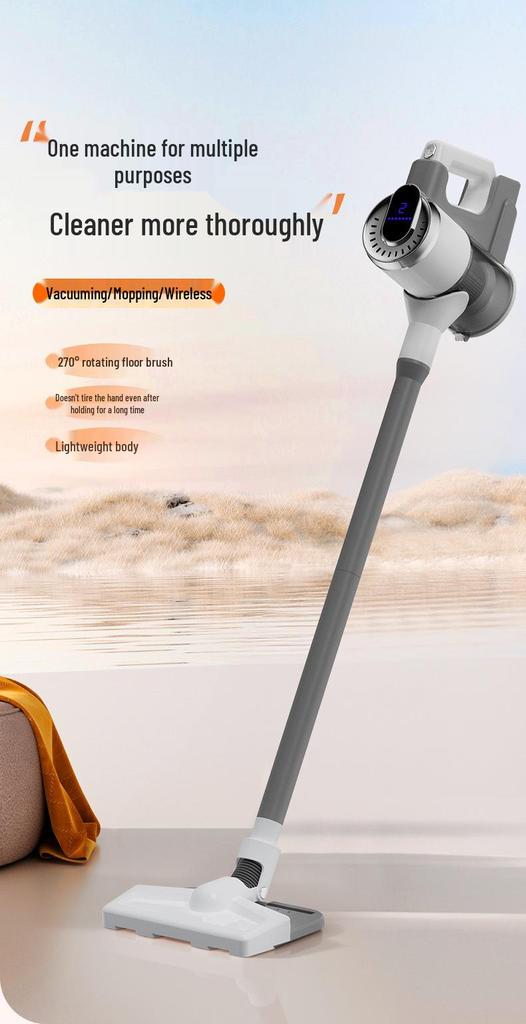 Handheld Wireless Vacuum Cleaner & Mop: Strong Suction, Wet/Dry, All-in-One Floor Washer