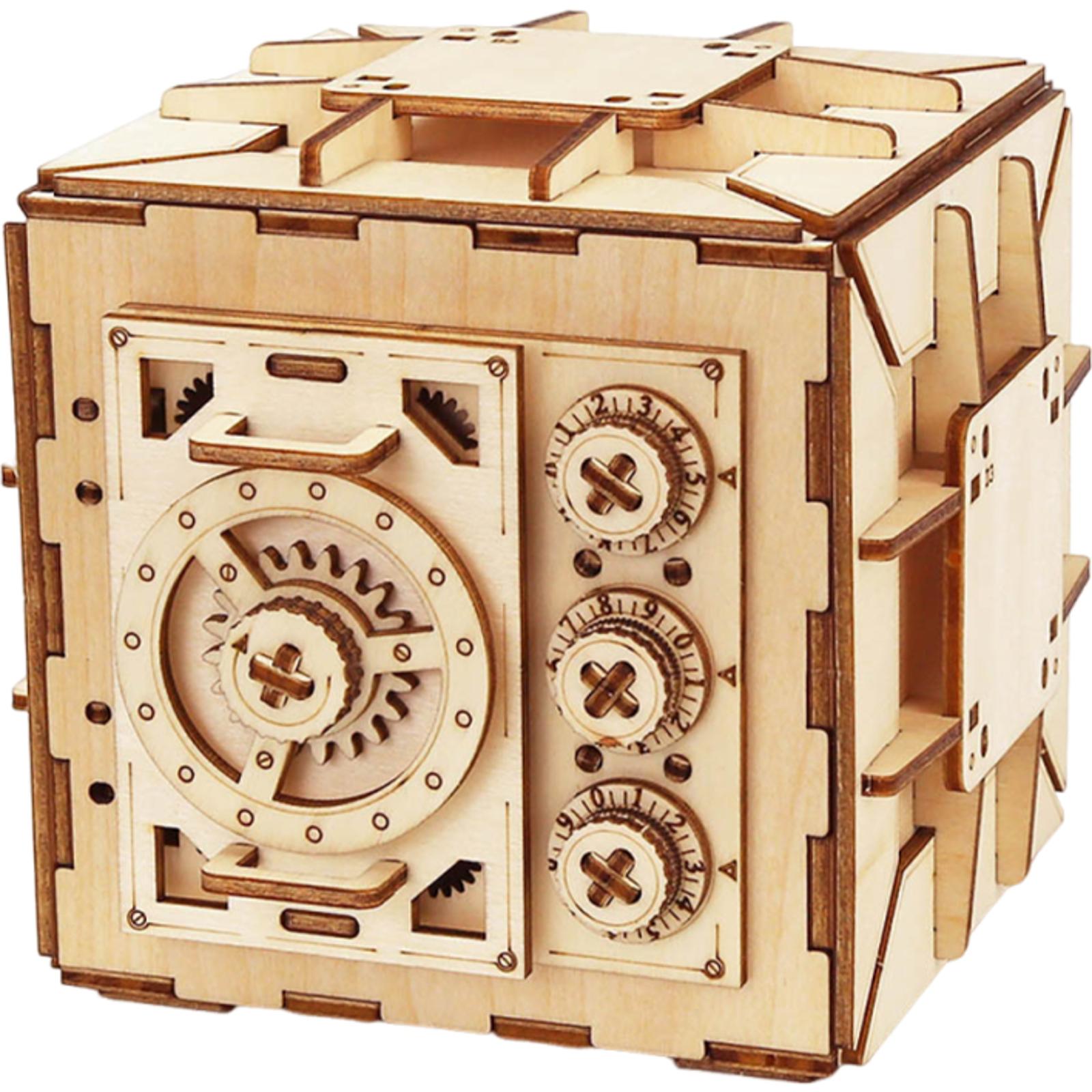 Password Box 3D Wood Stereo Stitch Puzzle Models Kit Handmade DIY Wooden Puzzles Ornament Gifts for Women Men