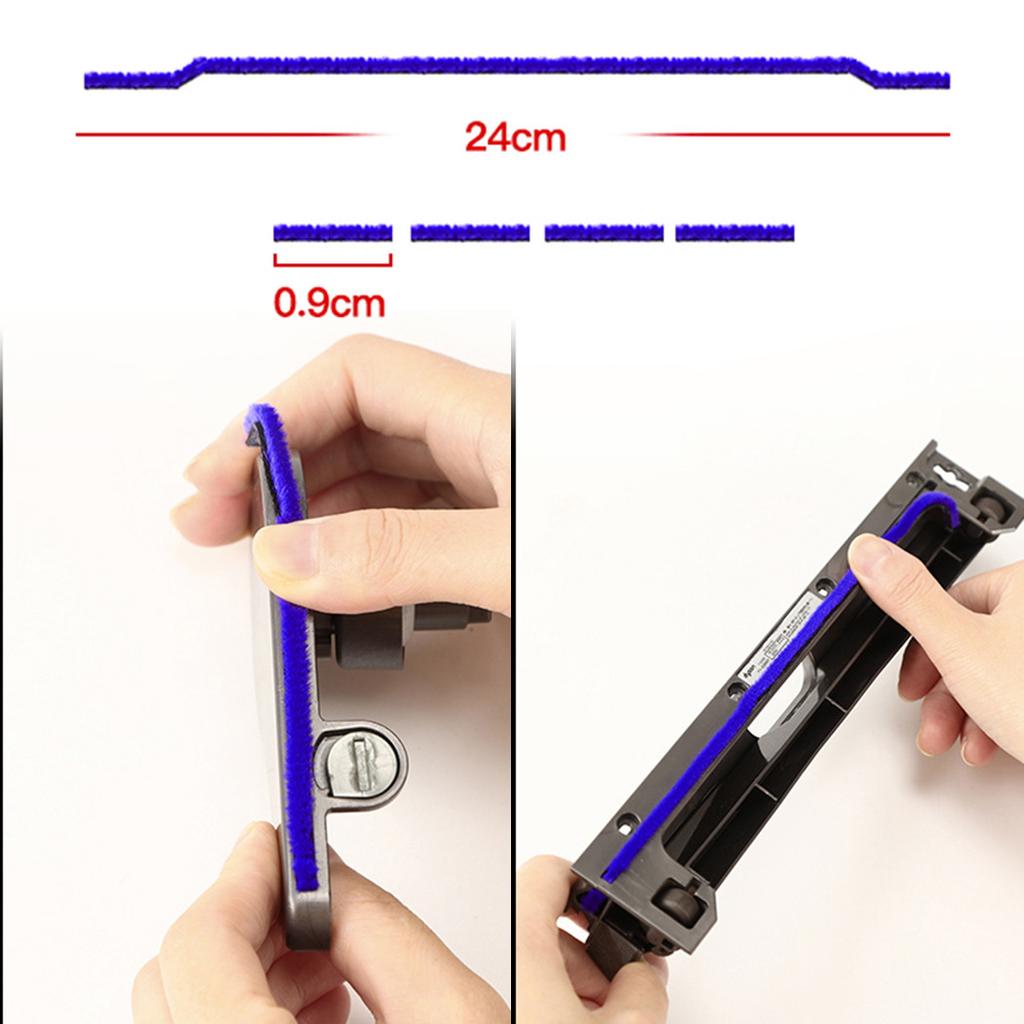 5* Měkký plyšový proužek kartáče Pro-V6-V7 Vysavač Hlava s přímým pohonem-Náhradní díly