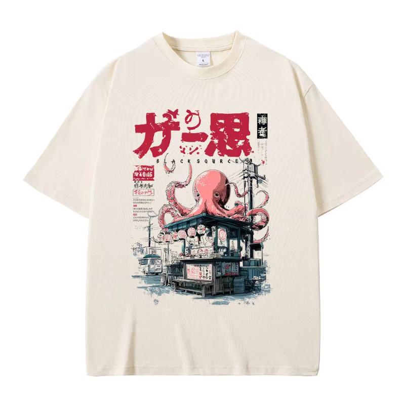 Japanese Takoyaki Funny Meme Tshirt Unisex Women Casual Humor Style Short Sleeve Tee Shirt Unisex Vintage Oversized Cotton T Shirts