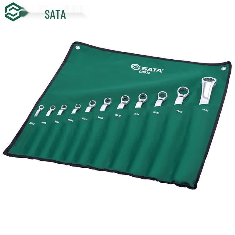 SATA 08012 11-Piece Double-End Box Wrench Set