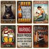 Retro Metal Sign Wall Art Mural Aesthetic Room Home Decor Items Poster Vintage Metal Plate Garage Decoration Tin Sign Plates Bar
