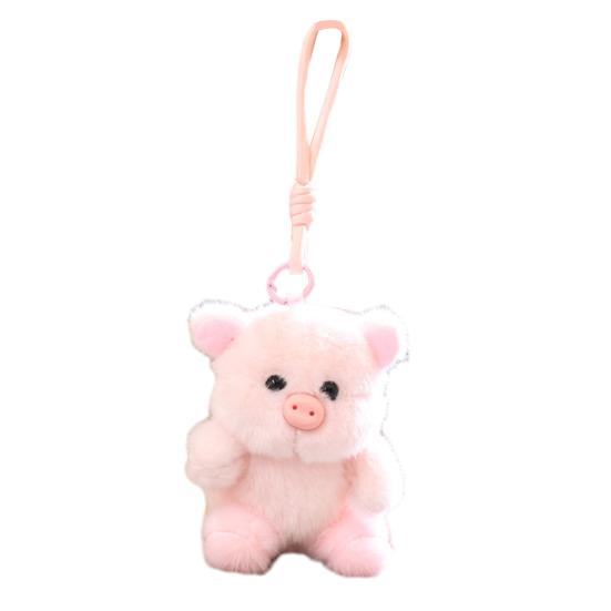 Cute Pig Plush Keychain Small Stuffed Animal Elephant Pendant Little Pig