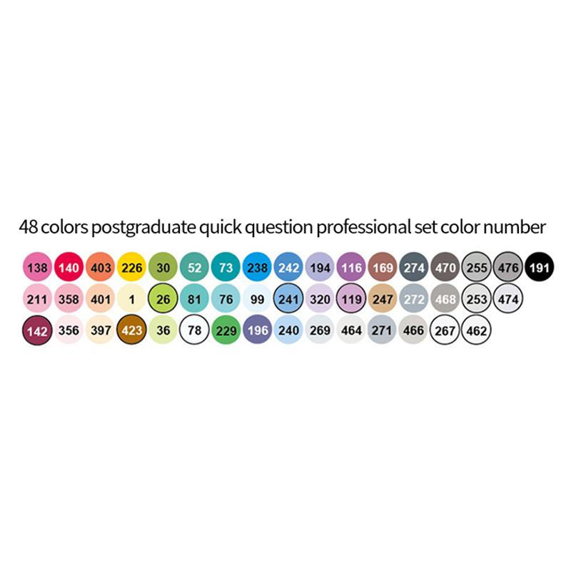 Finecolour EF103 Alcohol Based Art Markers With Bag 12/24/36/48/60/72/240 Colors Oily Soft Double-Headed Marker Pen Professional
