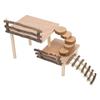 Hamster Climbing Platform 2 Layer Multipurpose Small Pet Wooden Playground for Hamster Syrian Hamster Small Pets
