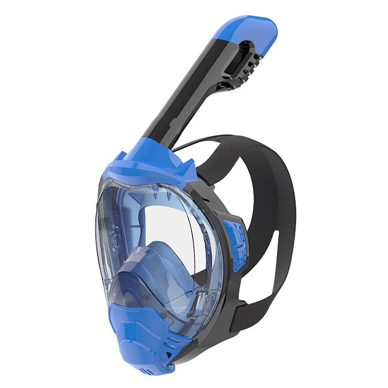Silicone Diving and Snorkeling Set with GoPro-Compatible Swim Goggles