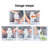Handheld Roller Vegetable Slicer Adjustable Julienne Shredder for Home Kitchen Stainless Steel Blade Quick Vegetable Prep Tool with Protective Guard