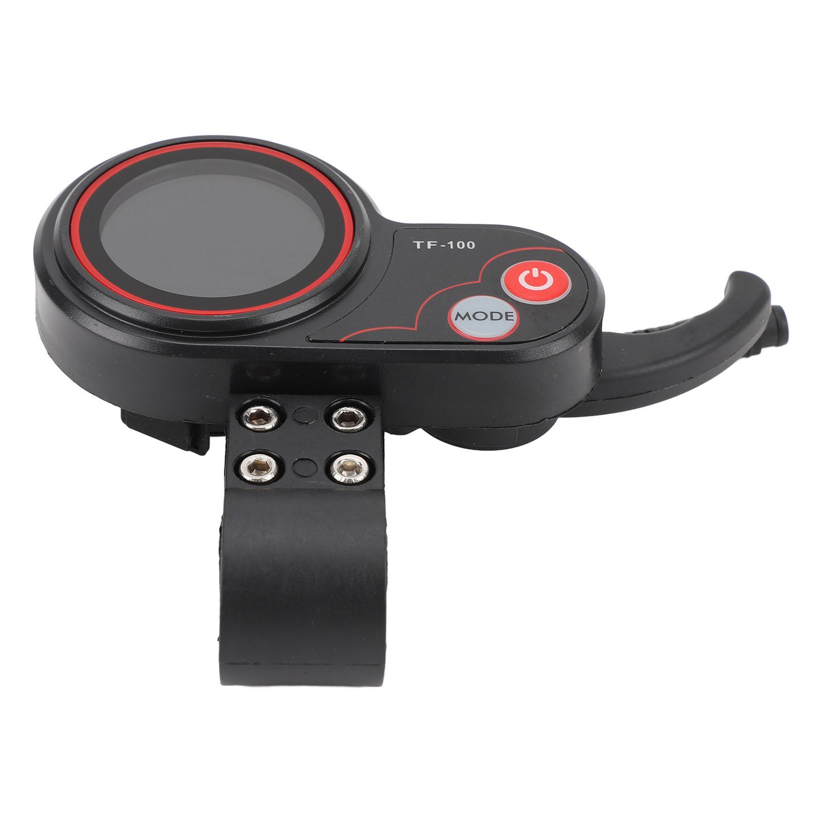 

48V TF 100 Electric Scooter LCD Screen with Thumb Throttle 6 Pin Water Resistant Electric Display Panel for M4 for
