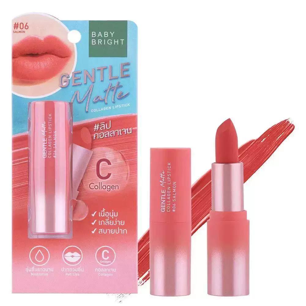 Thailand Babybright Lipstick Lip Gloss Matte Lip Mud Lip Glaze Non-Stick Cup Long-Lasting Wrinkle-Covering Moisturizing