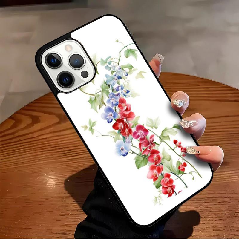 Orchid Flowers Colorful Phone Case For iPhone 17 Air 16 15 14 13 12 11 Pro Max Max Plus Bumper Case Cover