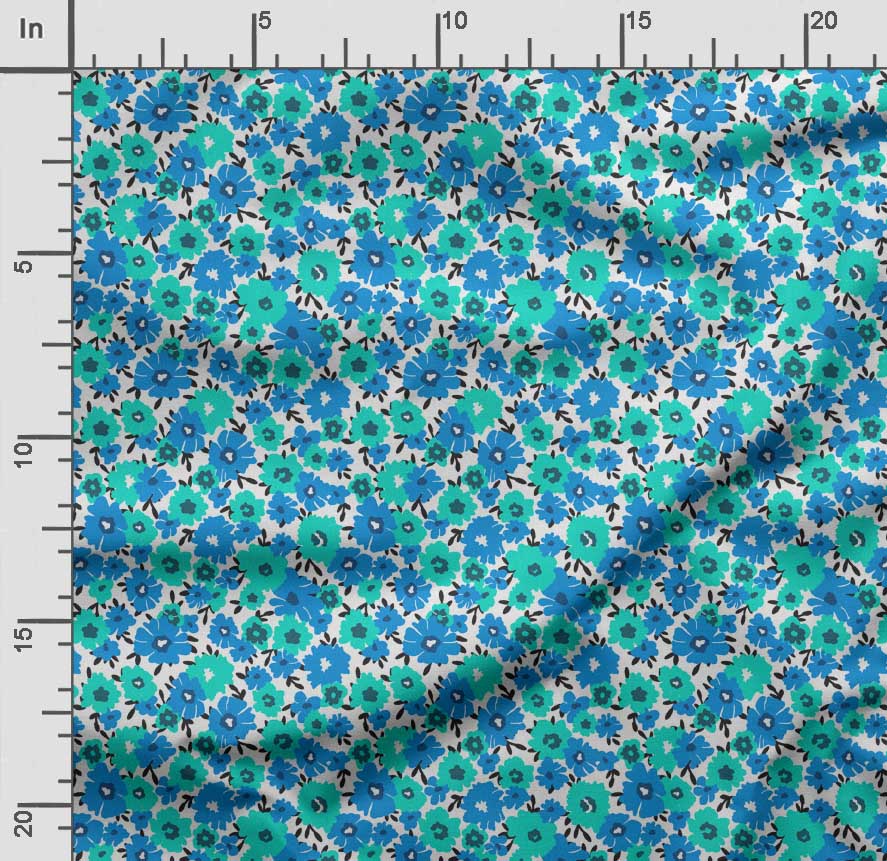 Soimoi Floral Print,  Cotton Cambric, Quilting Fabric Sold by The Yard 42 Inch Wide, Medium Weight Cotton Fabric,