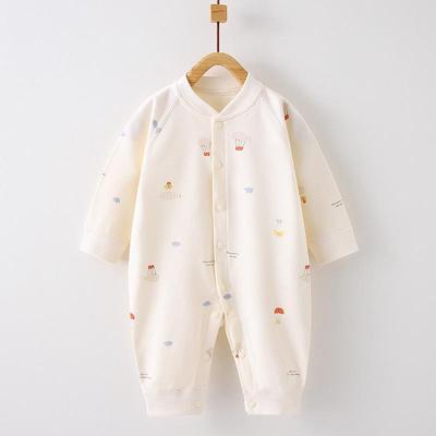 Bawełniane body z długim rękawem dla niemowlaka - Wiosna/Jesień Noworodek Body i Bezszwowe Piżamy