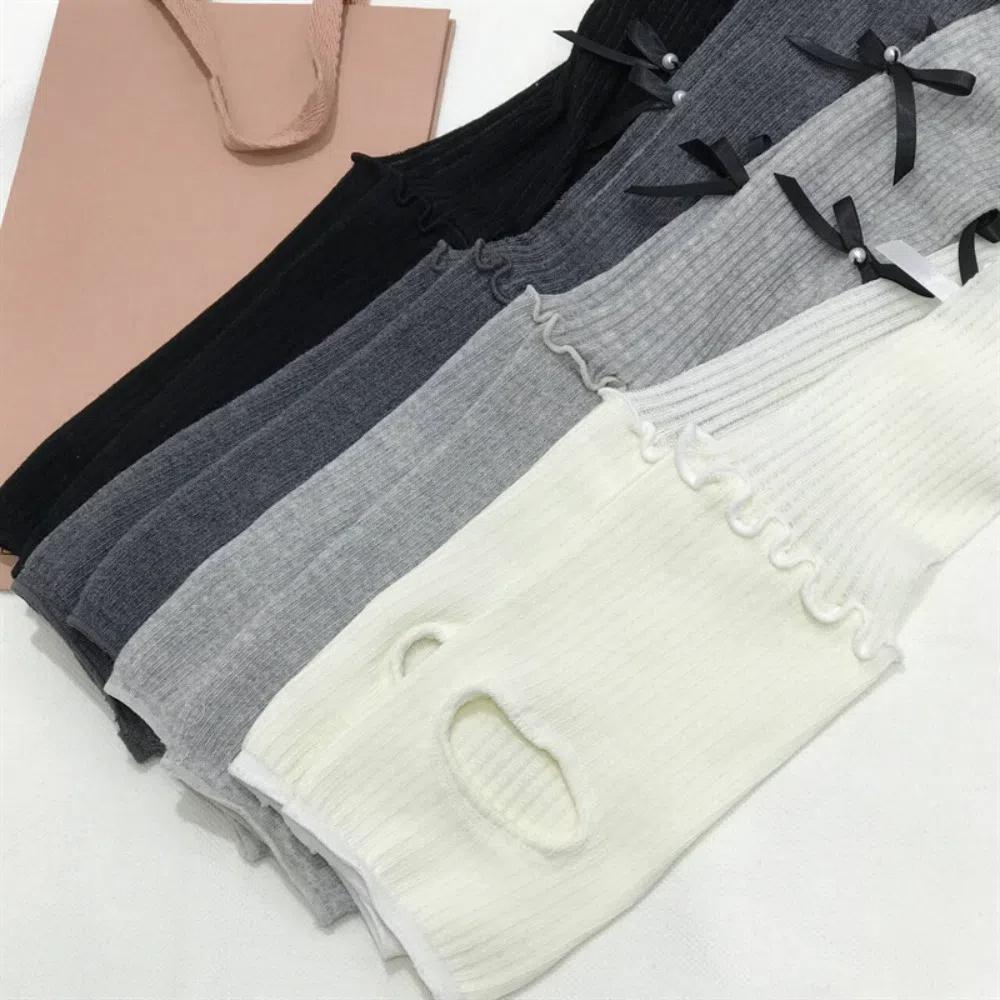 Bowknot Bow Long Socks Lolita Knee High Socks Sweet Mid-tube Stocking  Spring Summer