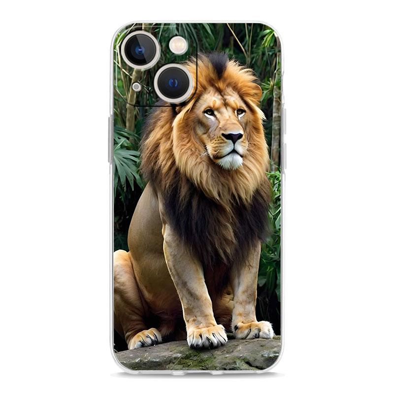 Phone Case For iPhone 17 Cases iPhone Air 16 15 12 13 14 Pro Max 15 Plus 16Pro iPhone11 Clear Soft Cover Lion King Animal