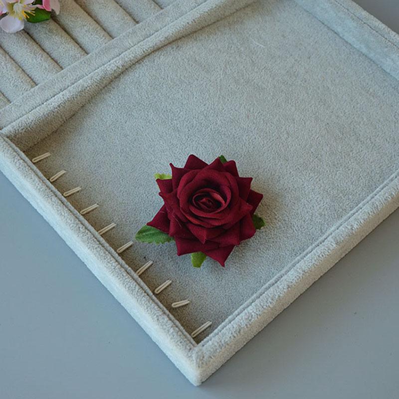 Barrette latérale rose rouge vintage pour spectacles de danse