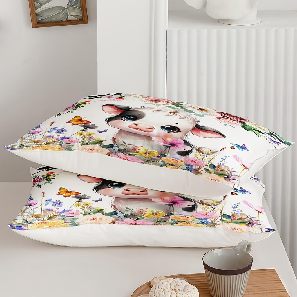 Harvest Season Bedding Set 3D Printed Anime Cattle Duvet Cover Set Single Twin Double Size Bedroom Decor Duvet Cover Set Home