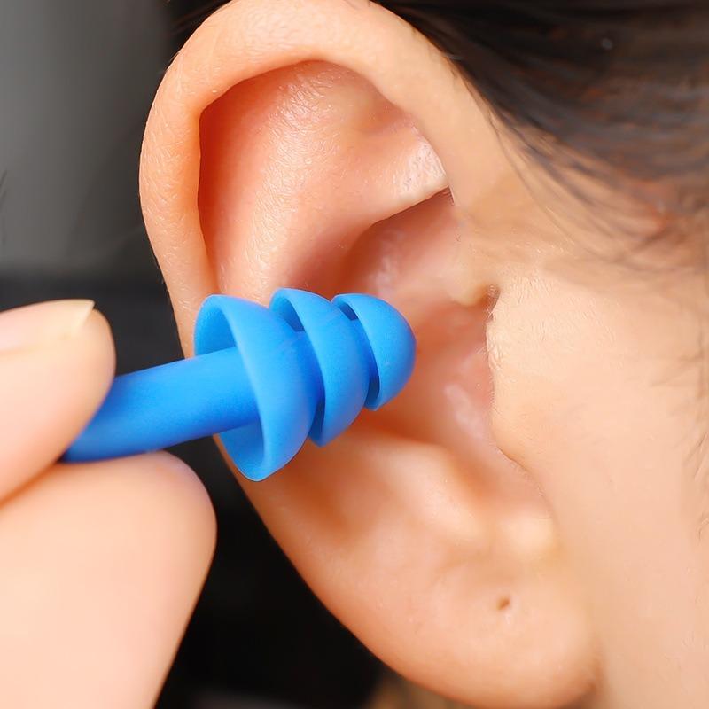 10Pairs Silicone Earplugs Noise Reduction Comfort Earplugs Soft Waterproof Swimming Waterproof Insulation Cancelling For Sleep