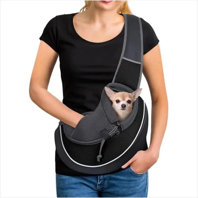 Dog Bag Pet Shoulder Bag Cat Dog Outing Portable Crossbody Bag Small Dog Outing Breathable Mesh Pet Backpack Pet Carrying