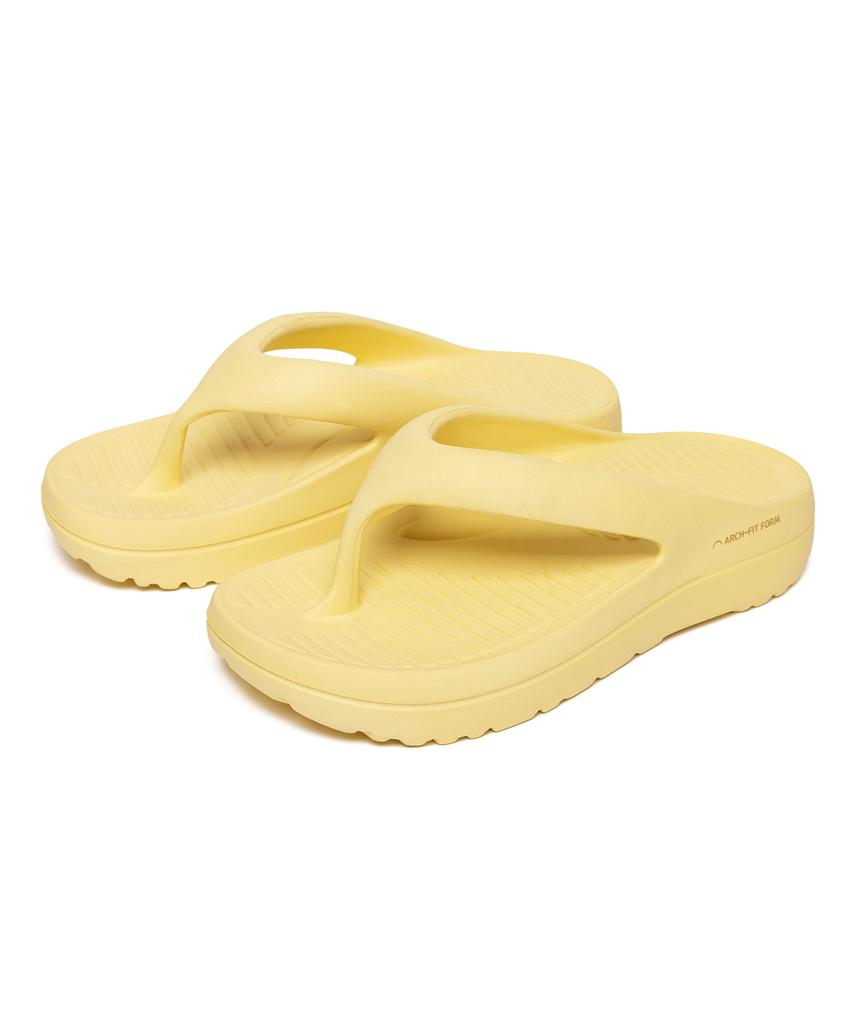 Akiii Classic Arch-Fit Foam Flip-Flops Lemon