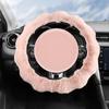 Plush Steering Wheel Cover Auto Interior Supplies Warm Car Steering Wheel Cover For Drivers Men Women Sedans Trucks SUVs RVs