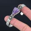 Daughters Day Deal 925 Silver Natural Star Amethyst Ethnic Wife Bangle Bracelet