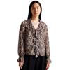 Womens/Ladies Bertei V Neck Relaxed Fit Blouse