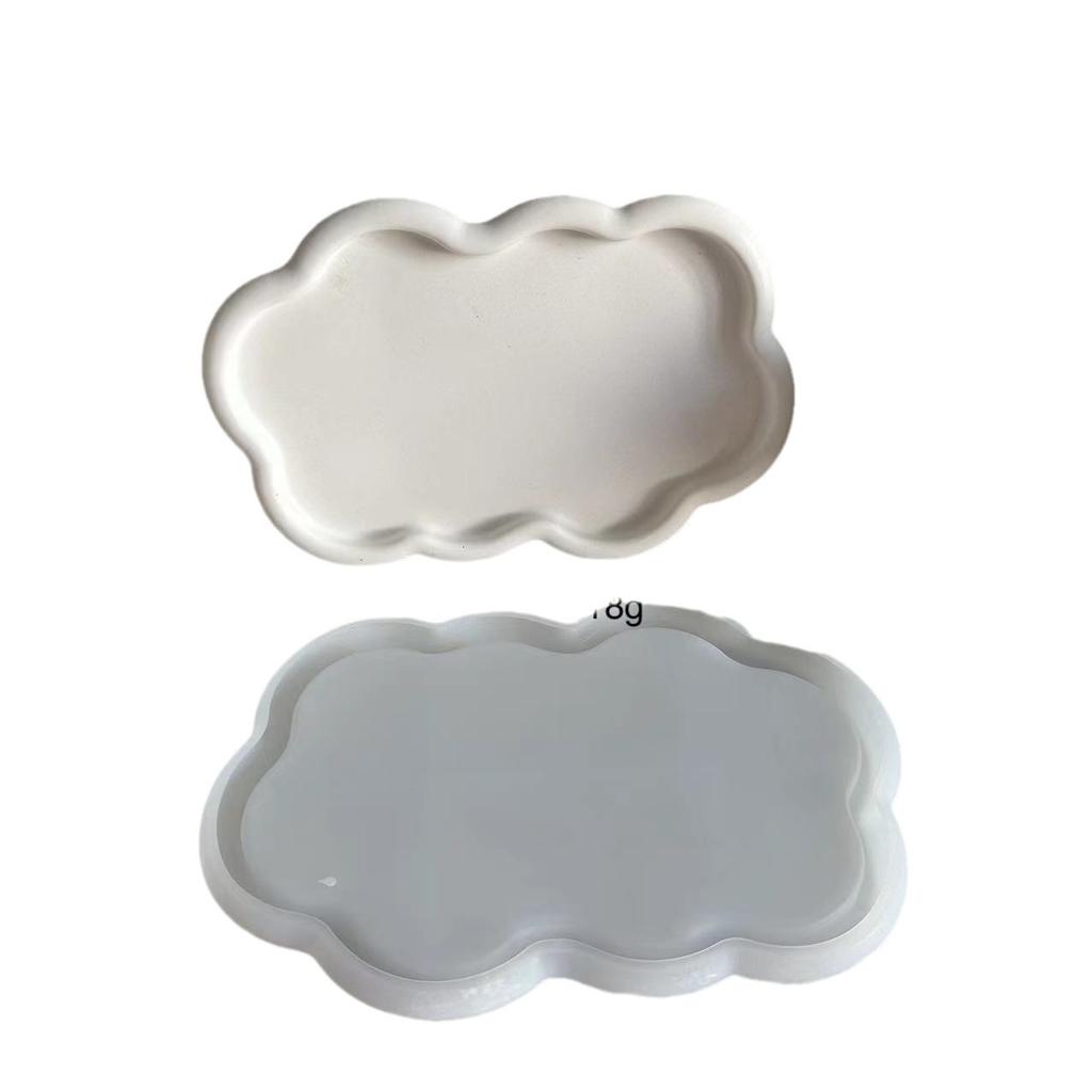 DIY Double Love Tray Silicone Mold Irregular Saucer Large Tray Plaster Drop Glue Mold