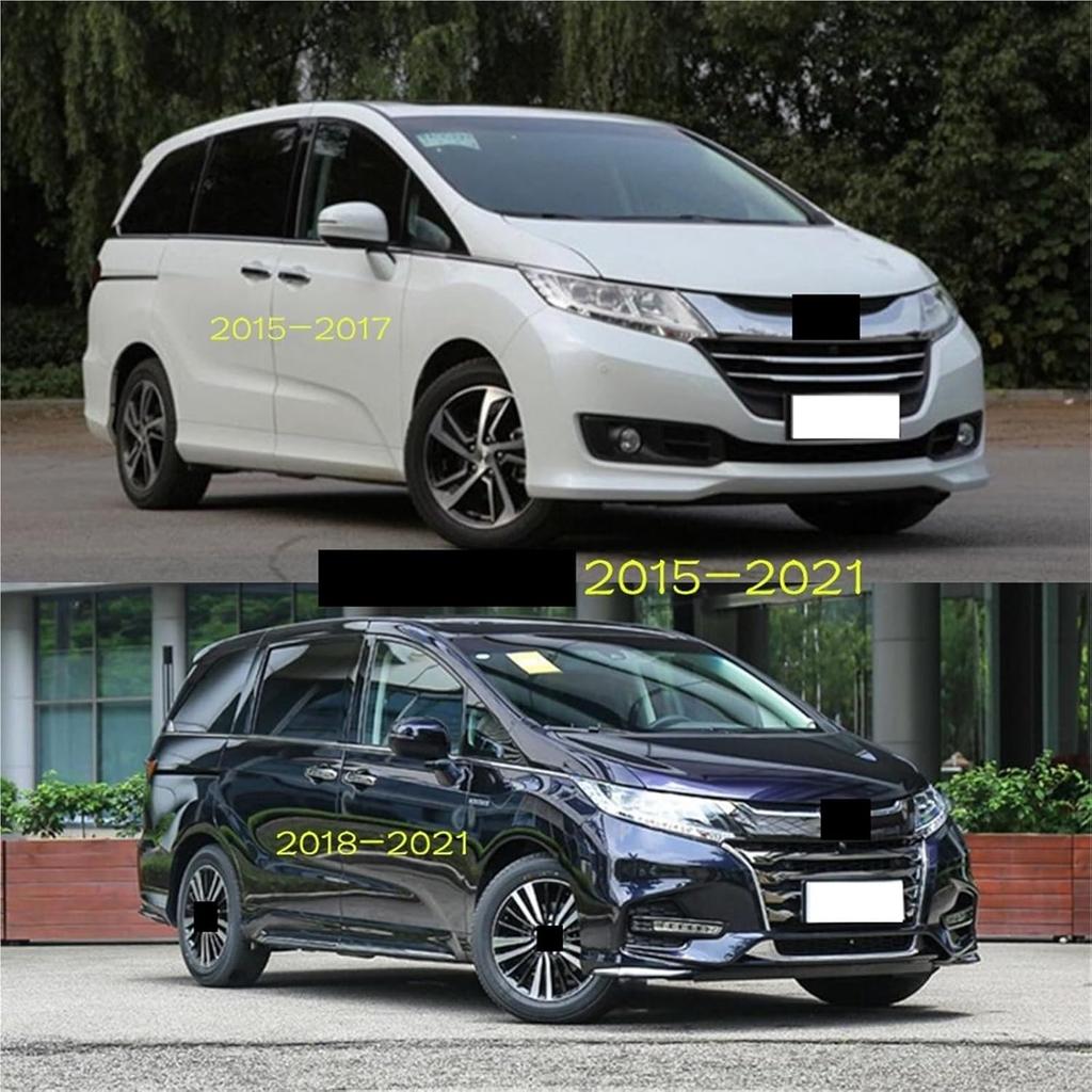 Compatible With Honda Odyssey 2015 2016 2017 2018 2019 2020 2021 Side Rearview Mirror Cover Cap Stick Eyebrow Accessories Decoration 2Pcs(ABS Chrome)