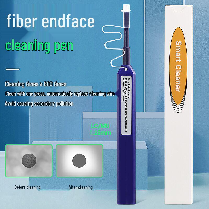 Fiber Optic Cleaning Pen for SC/FC/LC Connectors: End Face & Cable Core Cleaner Tool