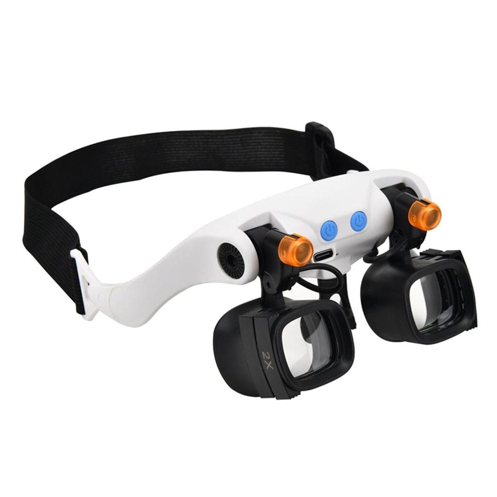 Magnifier Glasses Led Magnifying Glasses With Adjustable Headband Lamp For Close Work And Hobbies