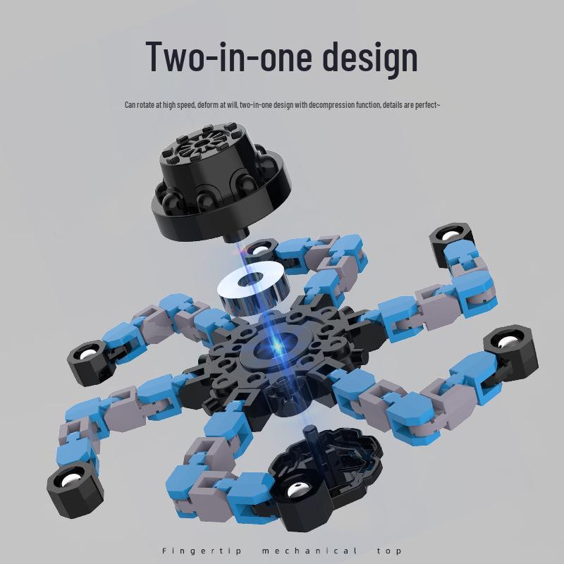 Luminous Decompression Finger Spinner - Mechanical Gyro Toy