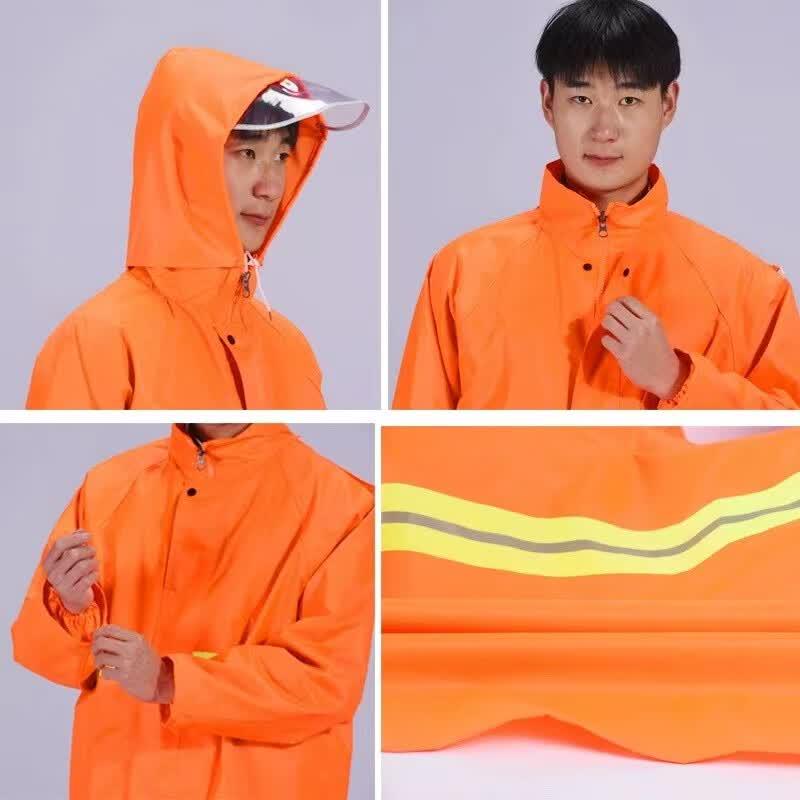 Chen Ling Reflective Two-Piece Rain Suit