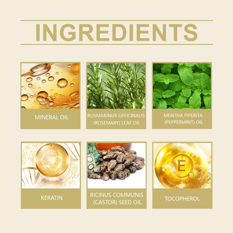 Rosemary Mint Nourishing Hair Oil Frizz Control Shine Smoothing Moisturizing  Daily Home Care