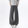 Summer Quick-drying Pants New Deconstruction Design Loose Wide-leg Pants Men's and Women's Drawstring Straight Pants Ruffian Handsome Trousers