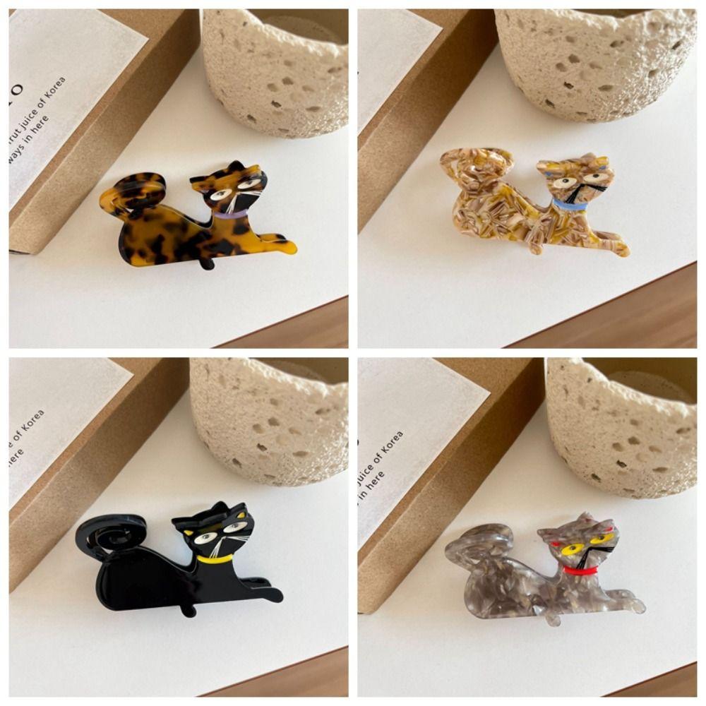 Pet Animal Hair Clip Acetic Acid Shark Clip Fashion Acetate Cat Hair Claw  Daily