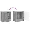 Nightstand Gray Sonoma 43 x 34.5 x 47 cm Particleboard