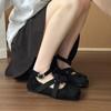 Fashion 2025 New Summer Vintage Buckle Single Shoes Flat Mary Jane Women's Shoes