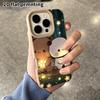 Phone Case: 2D flat lambskin suitable for iPhone 18, 17, 16, 15, 14, 13 Pro film protective case, cartoon characters, Christmas and Halloween gifts