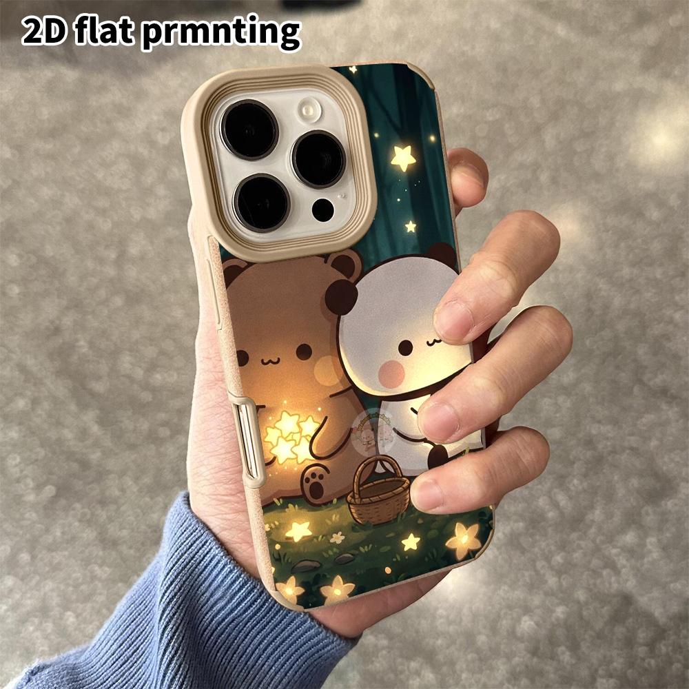 Phone Case: 2D flat lambskin suitable for iPhone 18, 17, 16, 15, 14, 13 Pro film protective case, cartoon characters, Christmas and Halloween gifts