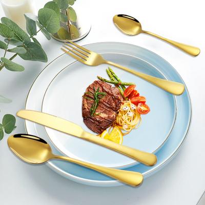 1010 Stainless Steel Western Tableware 24-piece Steak Knife Fork and Spoon Set Gift Box Event Gift