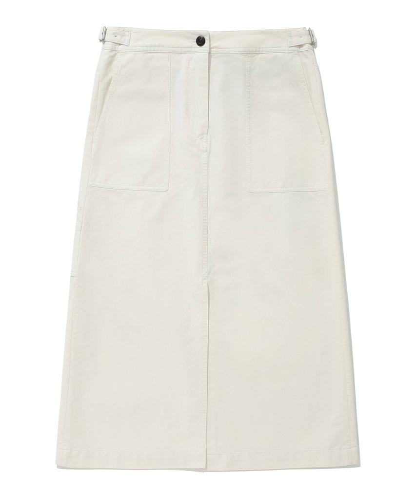 COVERNAT WOMAN Cotton Fatigue Skirt Ivory
