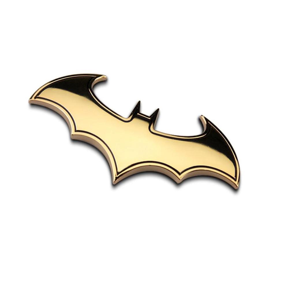 3D Metal Bat Auto Car Logo Cartoon Sticker Metal Badge Emblem Tail Decal Motorcycle Car Decoration Accessories Car Sticker