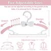 Baby Clothes Hangers, 11-14.5" Adjustable Kid Hangers for Newborn Closet, Infant Hanger for Toddler Pant, Coat Hanger for Boy Girl Nursery Clothing