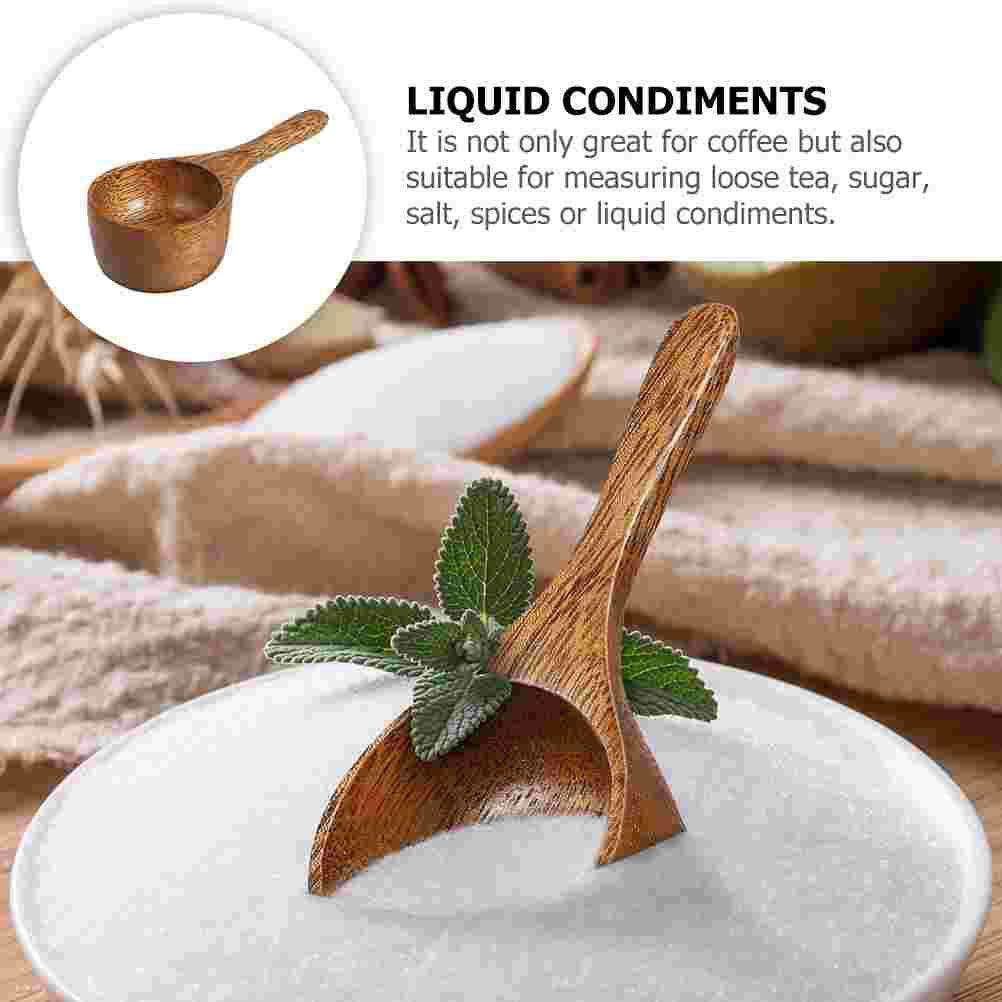 Acacia Wood Measuring Spoon Kitchen Spoons Wooden Coffee Beans Snack Bowl Scoop Milk Powder Cups