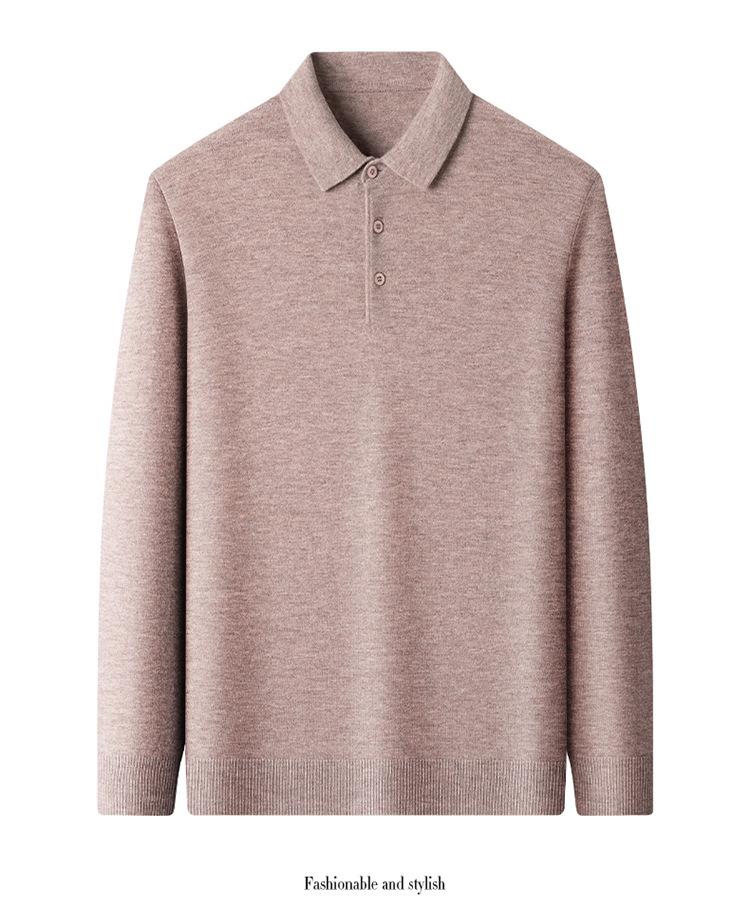 2025 Lässiger Herren-Wollstrickpullover mit Kragen - Warm, Locker, Modischer Basisschicht
