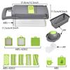 Vegetable Chopper,15-in-1 Multifunctional Food Chopper, Vegetable Cutter with Container for Salad,Potato,Carrot,and Garlic