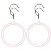 4Pcs Metal Ring Scarf Hanger Organizer Versatile Tie Belt Holder Scarf Rack for Closet Bedroom Bathroom Neat Tidy Storage