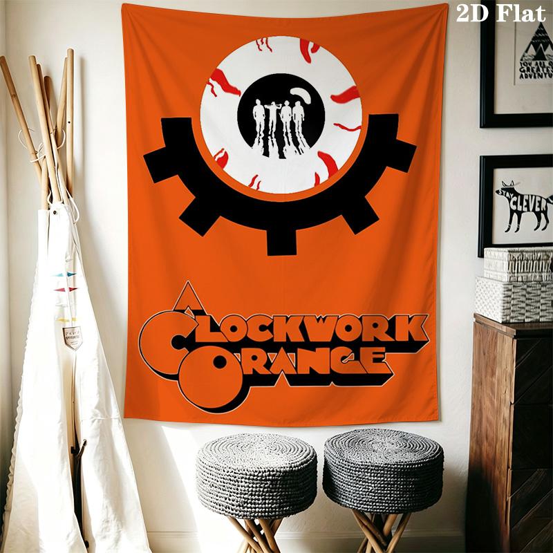Clockwork Orange Pattern Home Decor Tapestry, Wall Hanging, Decorative RV Wall Cloth.SGT0917589